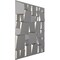 Ekena Millwork 19 5/8in. W x 19 5/8in. H Modern Square EnduraWall Decorative 3D Wall Panel Covers 2.67 Sq. Ft. WP20X20MSCST - alternate 6